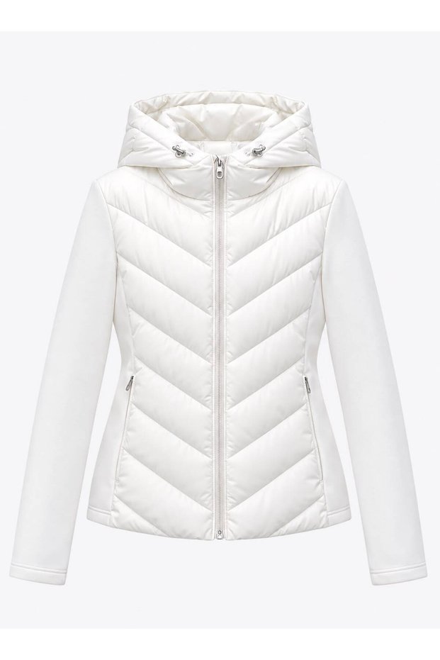 Zra Model Range Mom Contrast Puffer Coat Jacket Women's Lined
