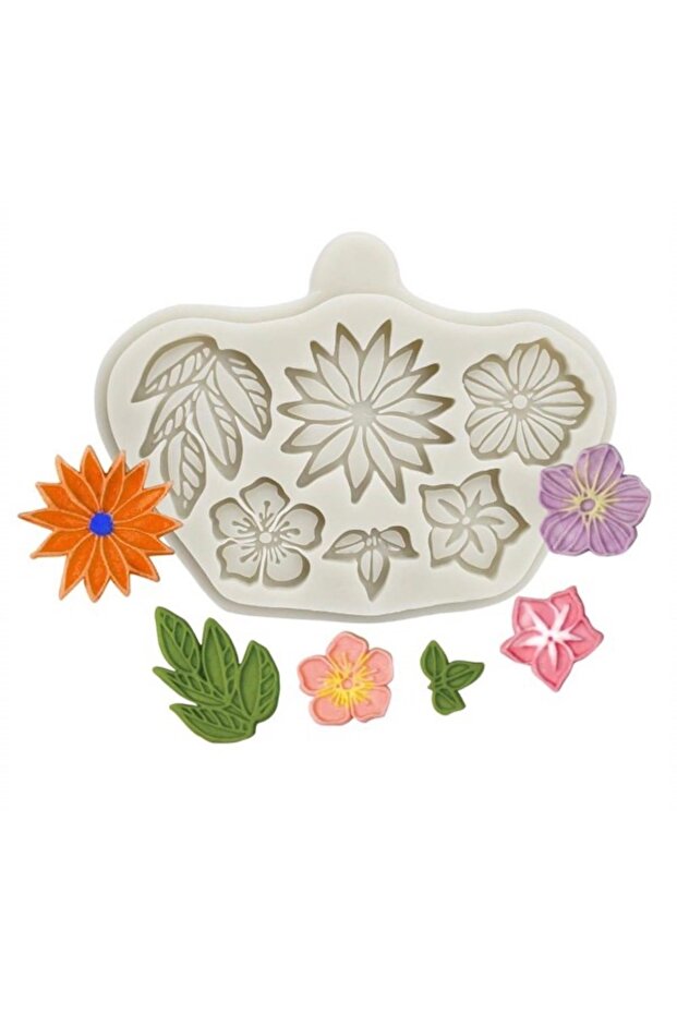 Silicone Leaf Vein Pattern Mold Flower Mold Succulent Sugar Pulp Mold Stone Powder Mold