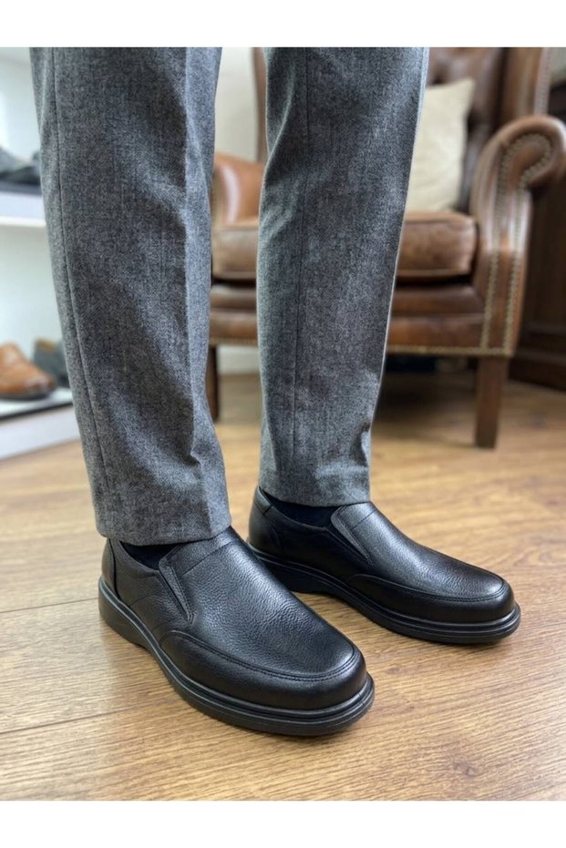Inner Outer Genuine Leather Ultra Orthopedic Casual Men's Shoes