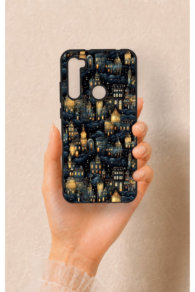 Redmi Note 8 Compatible Night Tale Patterned Silicone Case