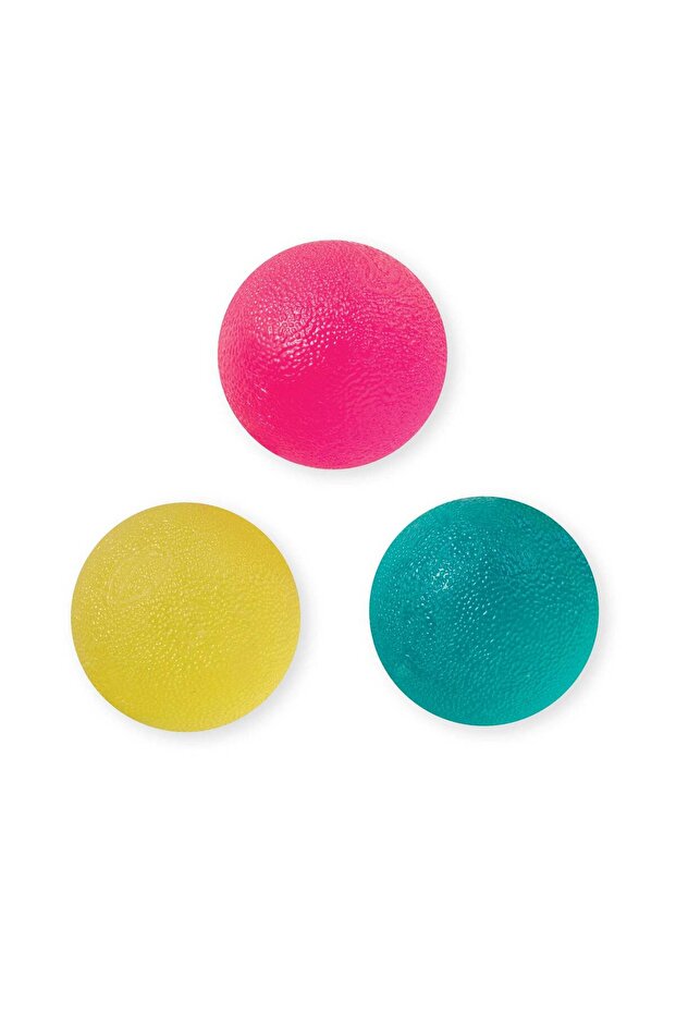 Sensory Genius Stress Balls, Set of 3 Squishy Balls (Firm, Soft, Squishy)