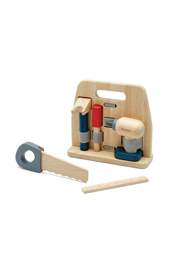 Handy Carpenter Set, Wooden Pretend Play Tool Box Set