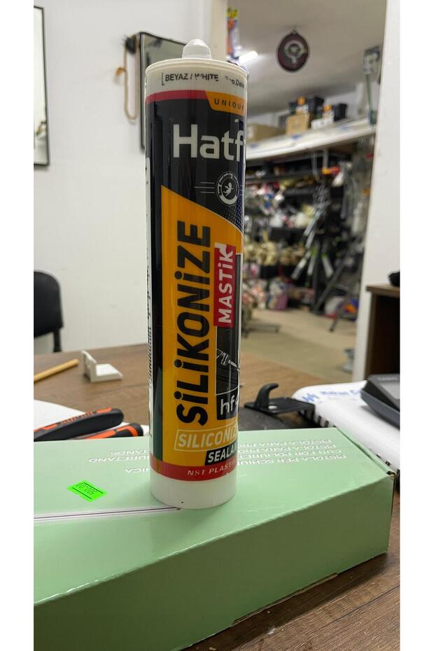 SİLİKONİZE MASTİK BEYAZ 450 GR