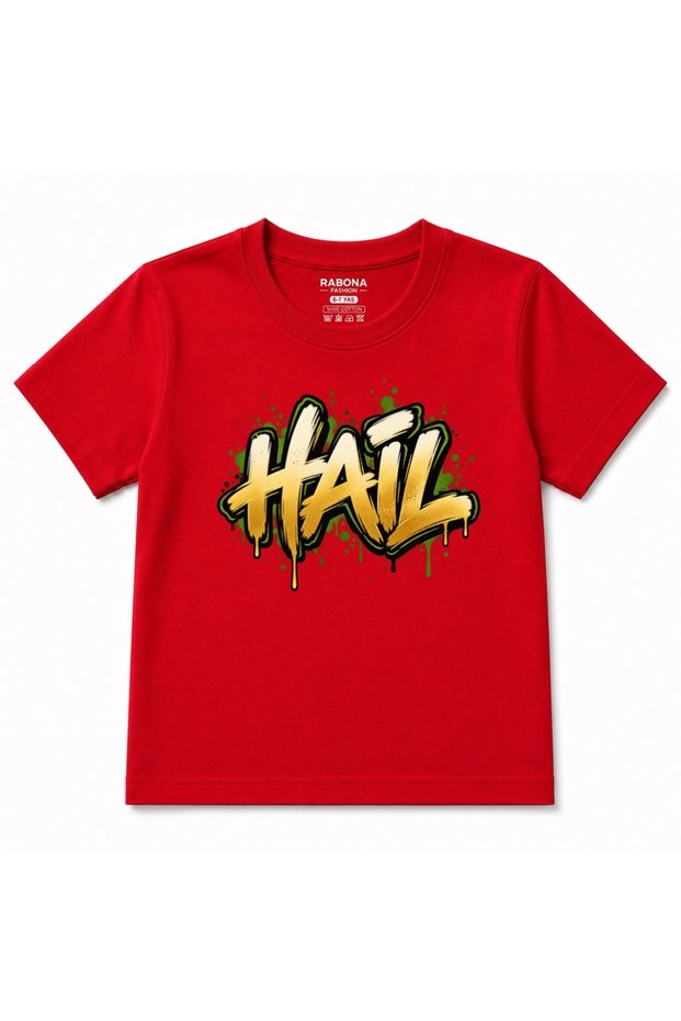 Hail Urban Graffiti Lettering Graphic Kids T-Shirt