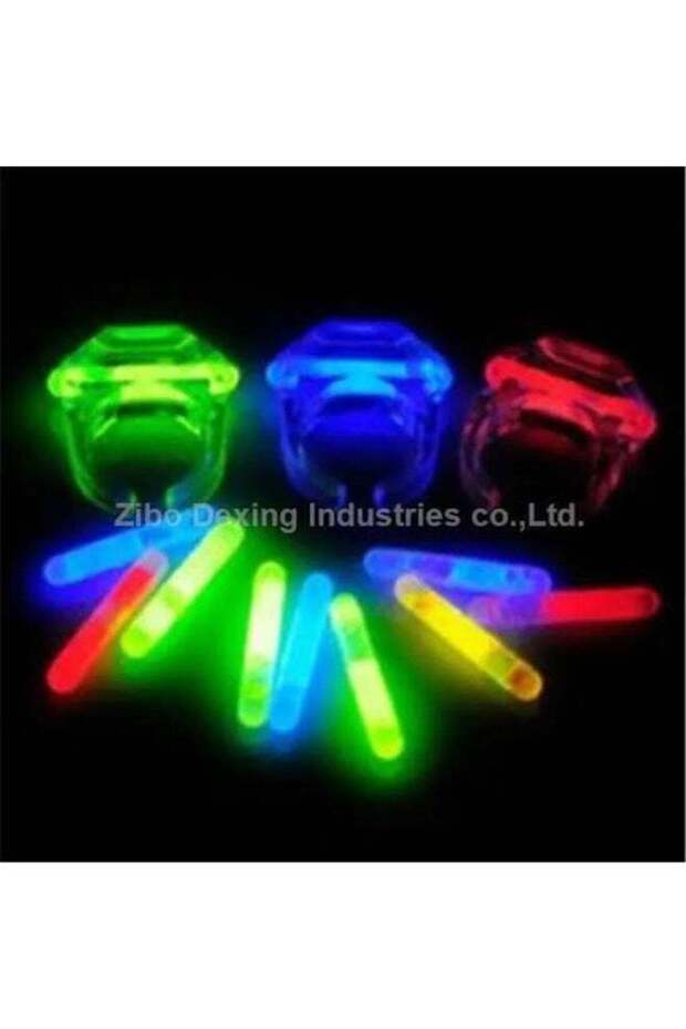 Ciao Pack of 3 Glow Rings – Assorted Colours Light-Up LED Party Rings