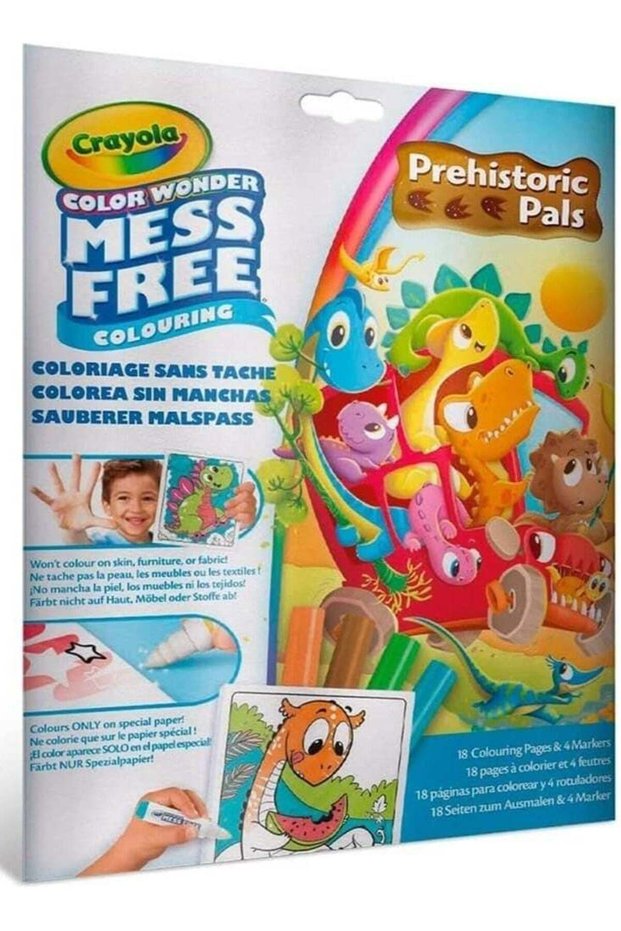 Crayola Color Wonder Mess‑Free Prehistoric Pals Coloring Set
