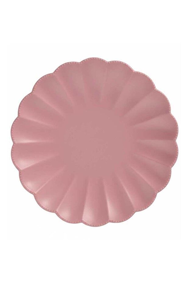 Compostable Paper Plates 20 cm Fuchsia Flower Shape – Pack of 8 Eco-Friendly Small Party Plates
