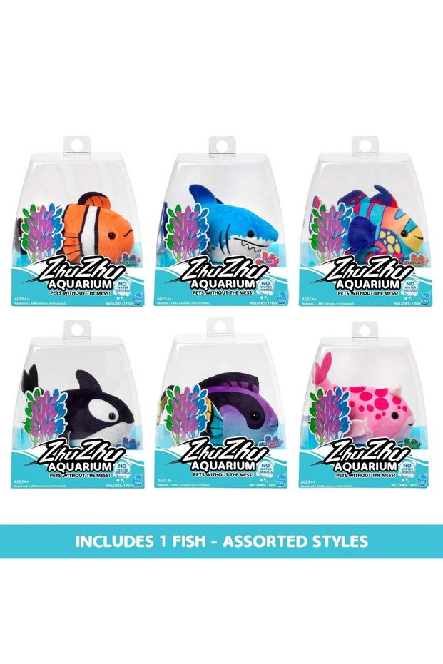 Zhuzhu Aquarium Fish, Assorted 1 Piece (Style & Color May Vary) | ZhuZhu Pets | Aquarium Pet | Fish