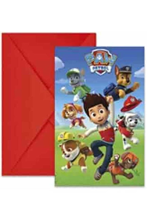 Paw Patrol Ready for Action Invitations – Pack of 6 Birthday Party Invitation Cards with Envelopes