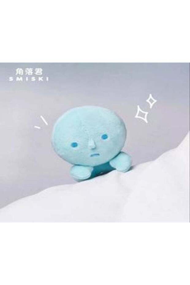 Smiski Plush Badge Brooch Pin - Cute Blue Kawaii Character Clothing Accessory Bag Decoration