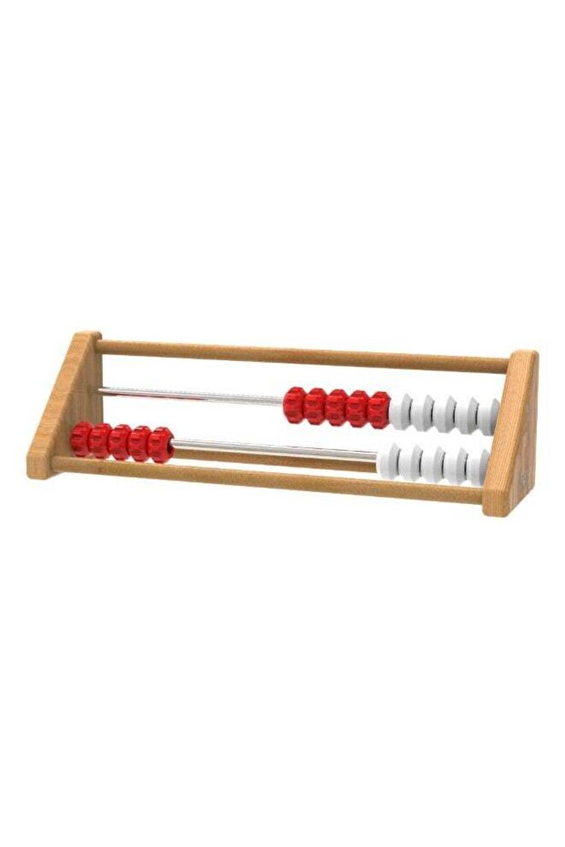 20-Bead Sensory Rekenrek (Wood & Plastic, Red/White, Ages 5+)