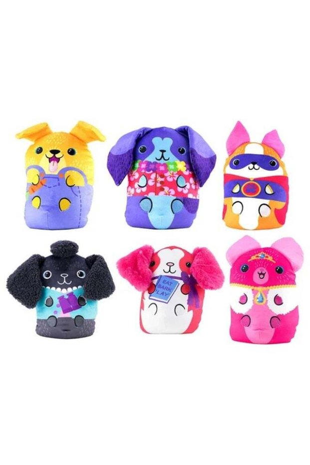 Dogs vs Squirls Plush Jumbo 9-Inches, Assorted 1 Piece (Style & Color May Vary) Each Sold Separatel