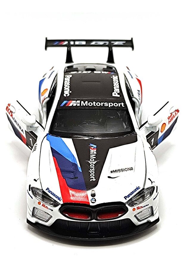 BMW M8 GTE 2018 PRESENTATION CAR #1 Die-Cast Model Car – 1:32 Scale | Light & Sound Function | Pull