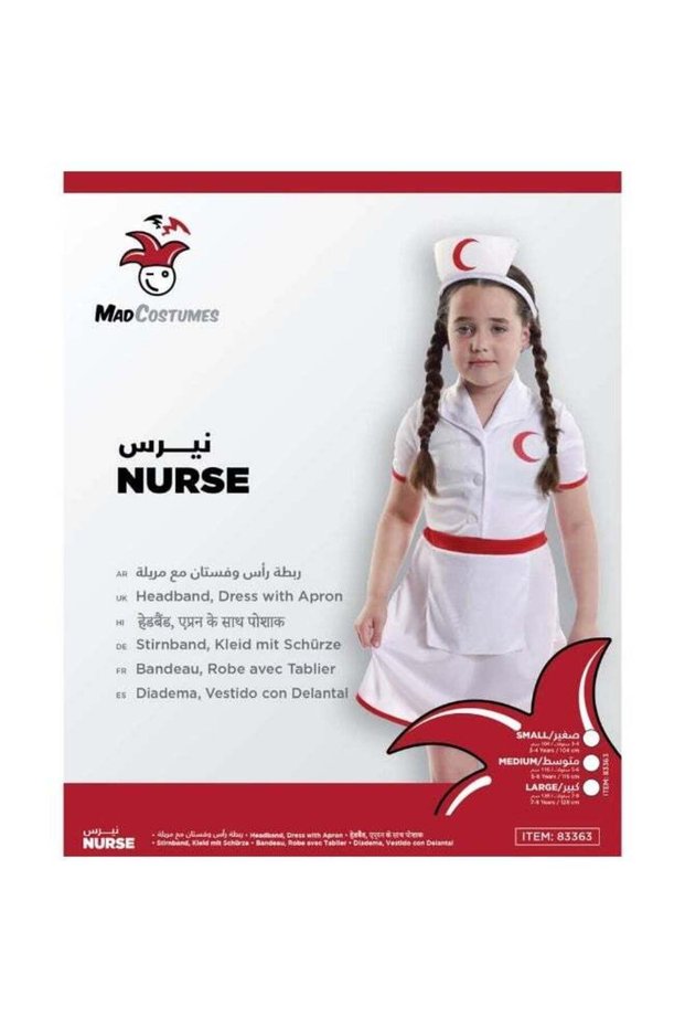 Mad Costumes Red Crescent Nurse Costume For Girls (Large)
