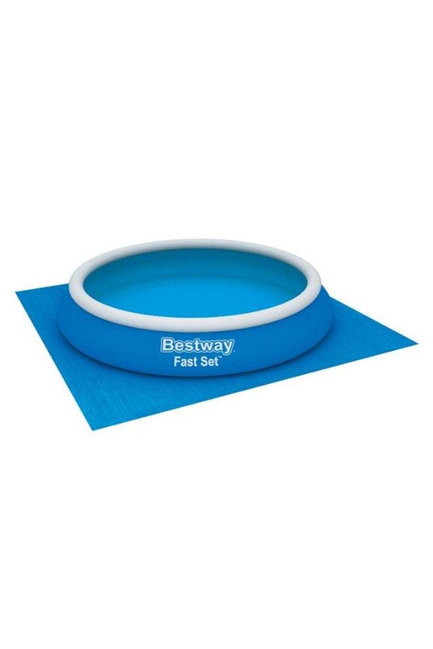 Bestway Ground Cloth for Above Ground Swimming Pools, 16 ft x 16 ft (4.88 m x 4.88 m) Protective Po