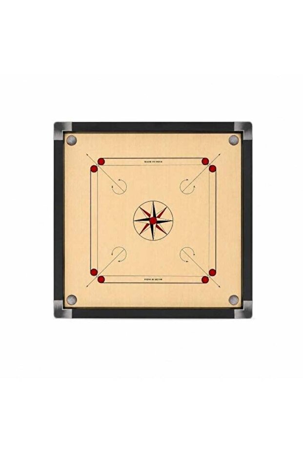 Wooden Carrom Board 30 x 30 Inch with 2 Inch Frame | Smooth Playing Surface | Durable Indoor Family