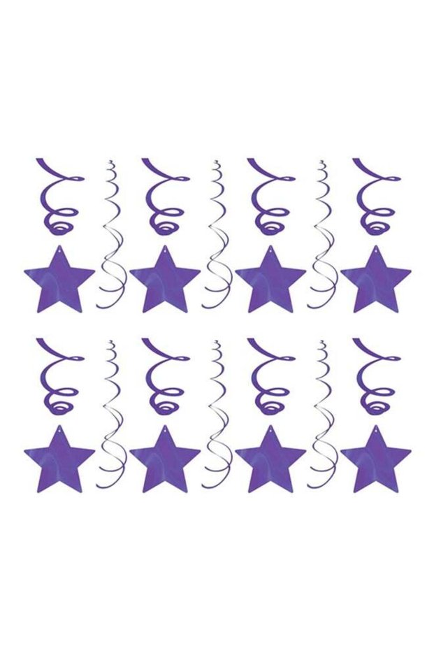 30-Piece Shooting Star Swirl Party Decoration Party Supplies