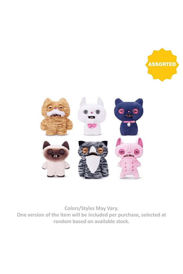 Fuggler Funny Ugly Monster Alley Cats Series 1 Plush Toy (22.86 cm, Assorted)