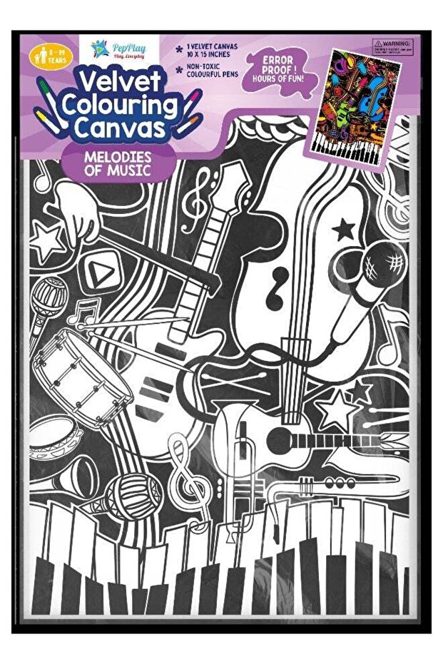Velvet Colouring Canvas: Colourful Health
