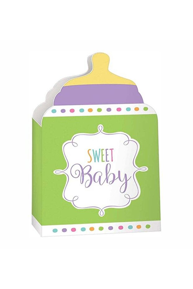 Baby Shower Neutral Bottle Paper Containers 24pcs