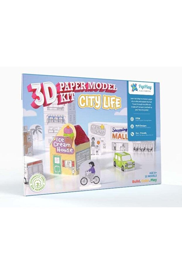 3D Paper Model Kit - City Life