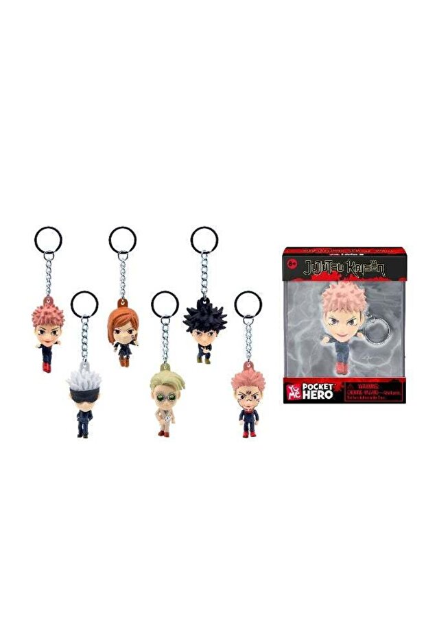 Jujutsu Kaisen Collectible Keychain Pocket Hero Series 1, Assorted 1 Piece (Character May Vary) Eac