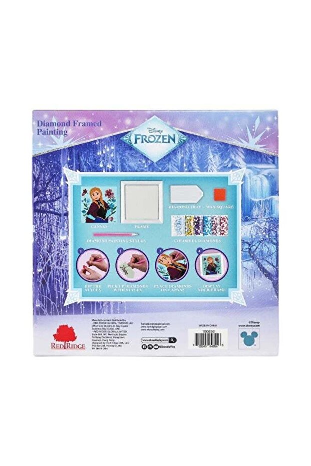 Frozen Anna Diamond Framed Painting Kit | Make It Easy & Fun | Art & Craft Home Wall Décor | Age 3+
