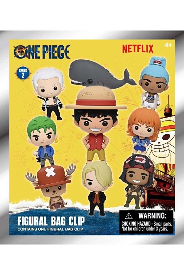 One Piece: The Animated Series 3D Foam Bag Clips (Series 2) (Random 1 piece)