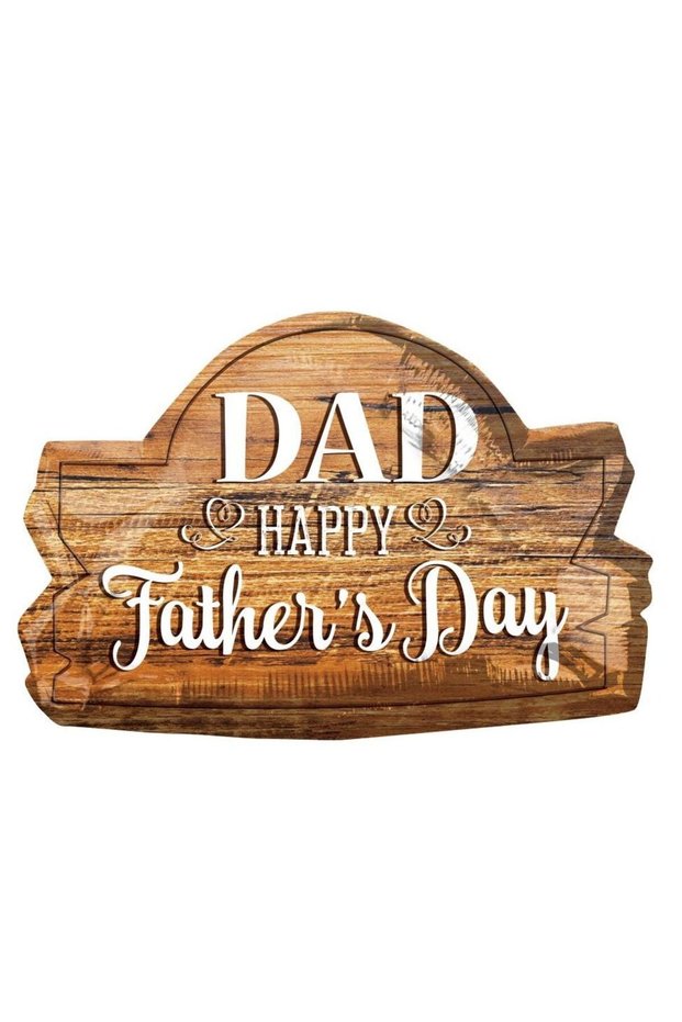 Father's Day Wood Marquee SuperShape Balloon 71x45cm