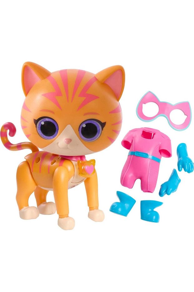 Just Play Disney Junior SuperKitties Cat-Tastic Transforming Ginny Lights and Sounds Figure