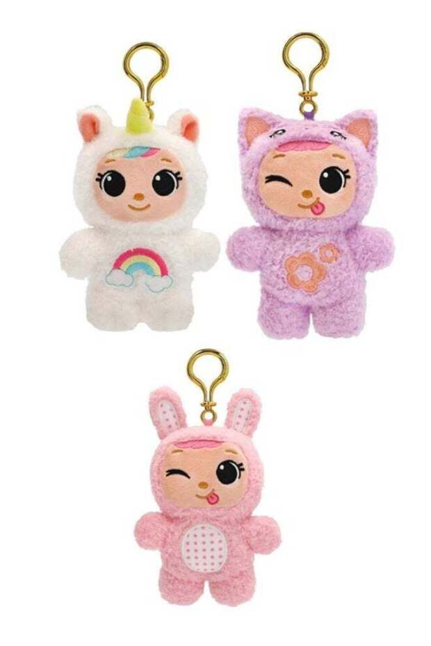 Cry Babies Tots Mini Plush Keychain, Assorted 1 Piece (Style & Color May Vary) Each Sold Separately
