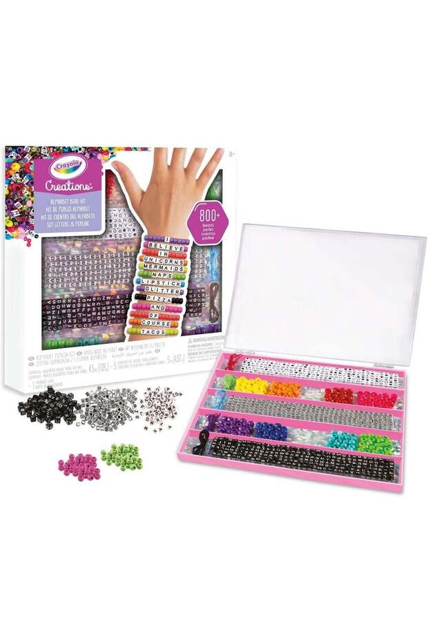 Creations 04-4666 Letters and Beads Set, Creative Activity and Gift for Girls, from 8 Years