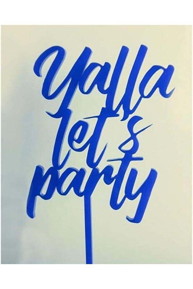 Yalla Let's Party Cake Topper