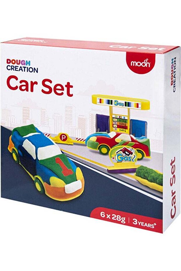 Dough Creation Car Set For 3 Years And Above – 6 X 28 G
