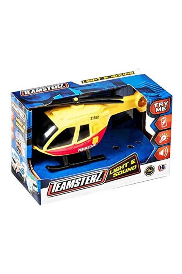 Teamsterz Small L&S Helicopter 16.5 x 4.1 x 7.5cm – Vehicle Playset Toy for Kids Ages 3+ 16.5 x 4