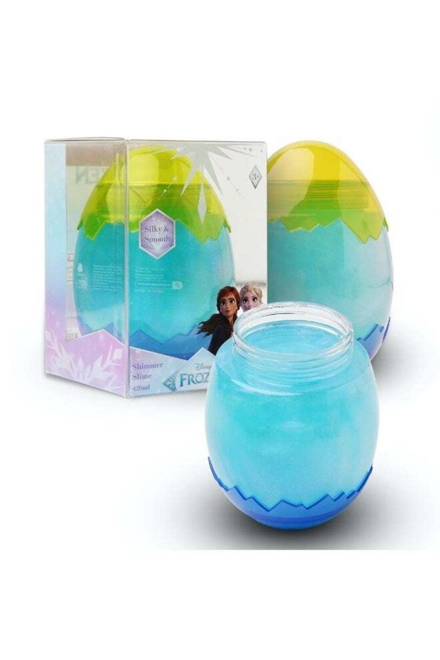 Frozen 420ml Clear Shimmer Slime | Silky & Smooth Slime | Mess Free, Stress Relief Toy | Blue | Age