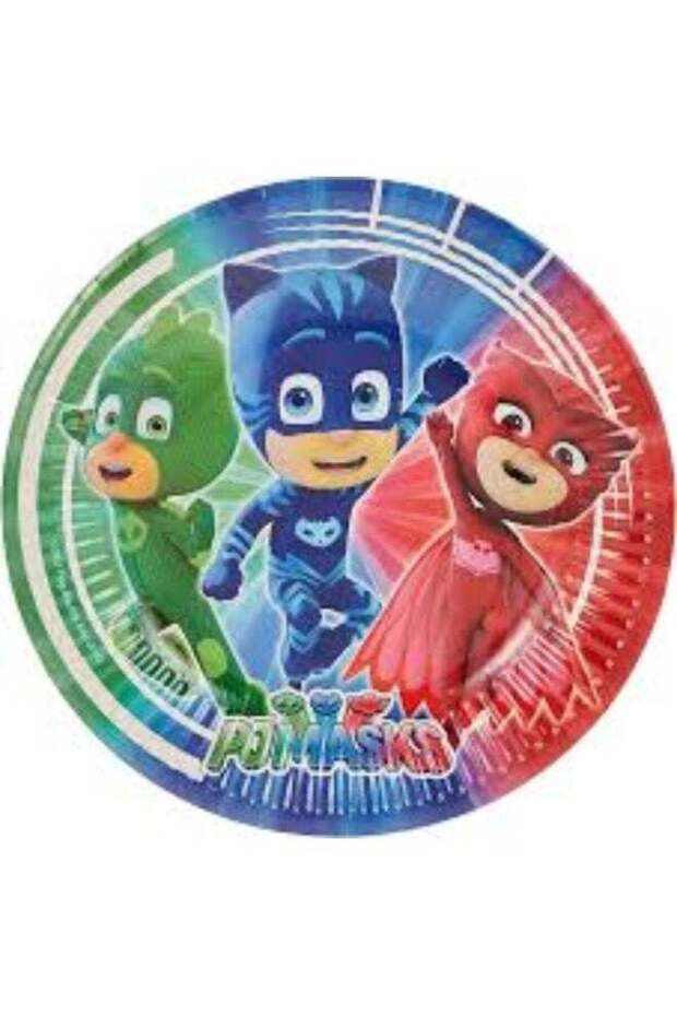 PJ Masks Paper Plates 23 cm – Pack of 8 Kids Birthday Party Plates Featuring Catboy, Owlette & Gekk