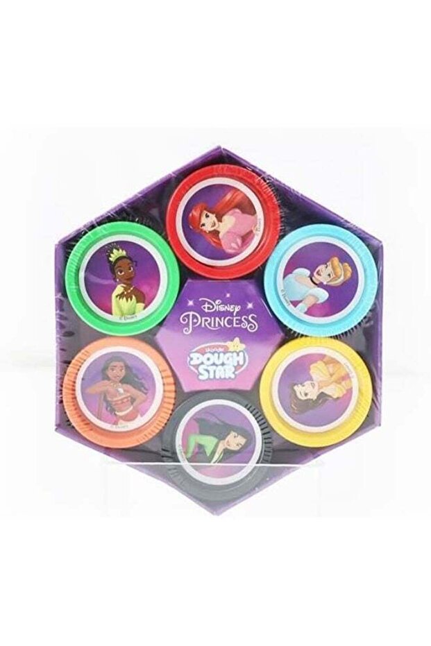 Disney Princess Dough Pack - Super Soft Non-Toxic Color Dough Set - 6 Vibrant Colors - Creative Pla