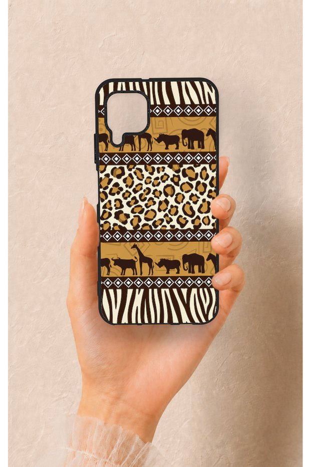 Huawei P40 Lite Compatible African Safari Patterned Silicone Case