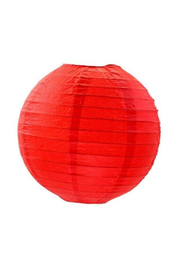 Ciao Red Round Paper Lanterns – Set of 3 Hanging Decorations Ø25cm