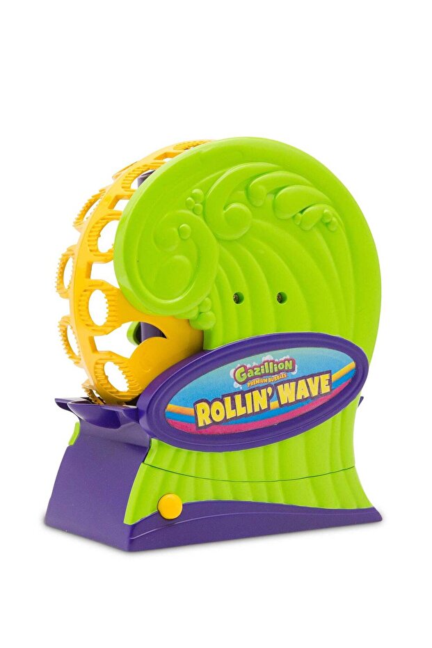 Gazillion, Rollin Wave Machine with 4-Ounces Bubble Solution, Battery Operated Toy Bubbles Outdoor
