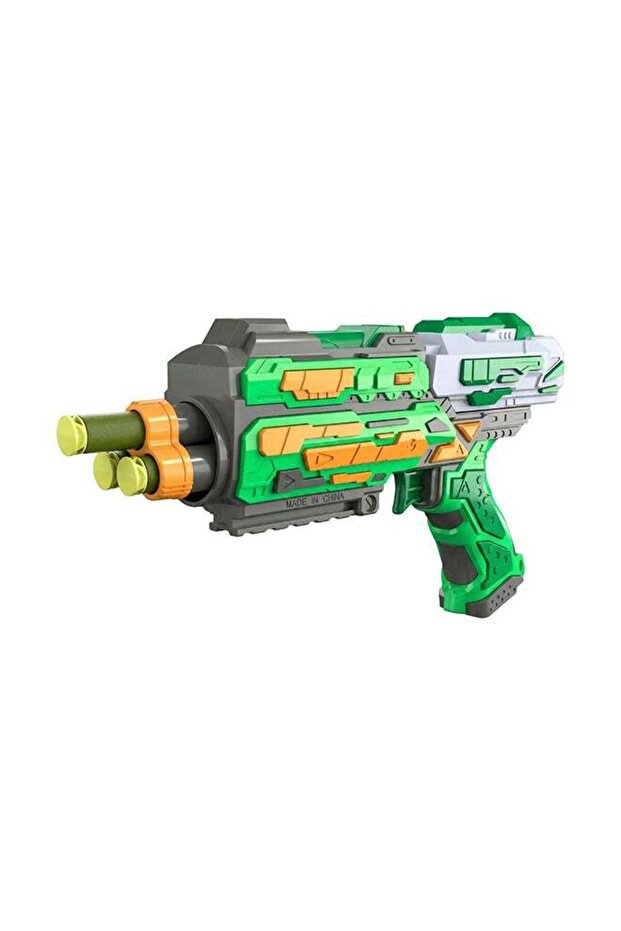 Hip Shot, Deltastriker Manual Dart Blaster for Kids, Includes Rotating Triple Barrel, Fast Slide Re