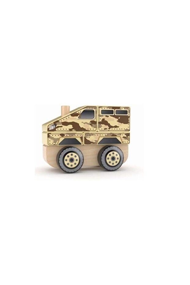 Pairs Nature Wood Toy Military Truck