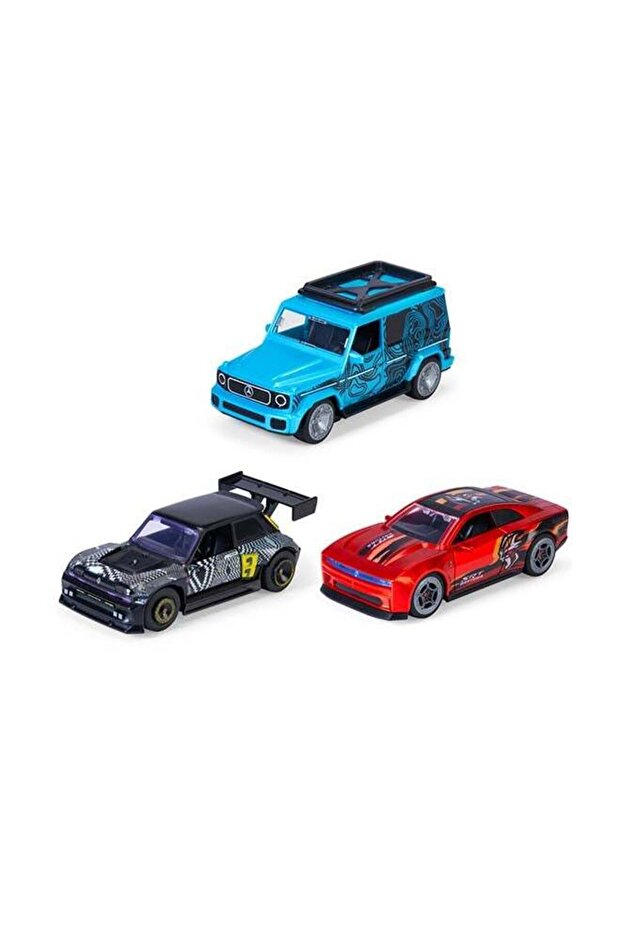 Pullback Racer 15cm Toy Car with Rubber Tyres and Opening Doors, Ages 3+