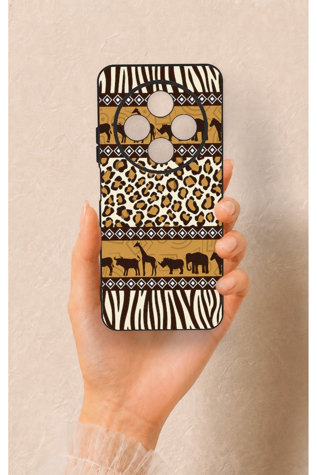 Redmi 14C Compatible African Safari Pattern Silicone Case