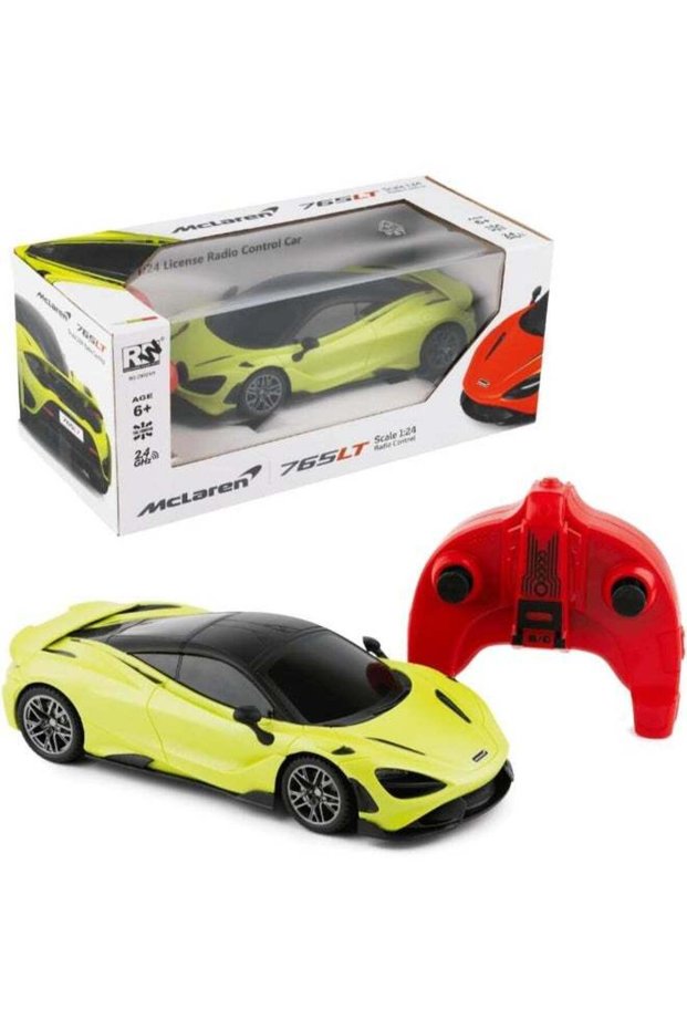 RW McLaren 765LT RC Car 1:24 Scale, 2.4GHz Remote Control Car, 4-Channel Control, Green