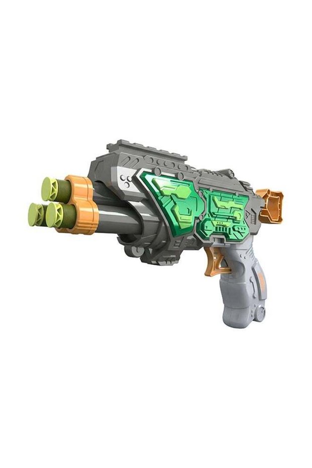 Hip Shot, Vortex Blitz Large Dart Blaster for Kids, Includes 6 Darts, Rotating 3-Barrel System, Pul