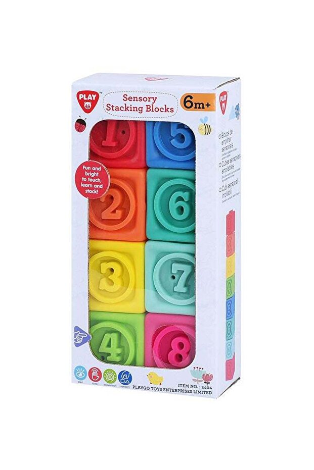 Sensory Stacking Blocks - 8 Pcs