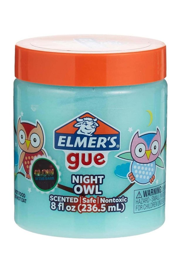 Elmer’s Glow in The Dark Glue Night Owl 236.5ml (8oz) – Scented Non-Toxic Craft Glue for Kids, Safe