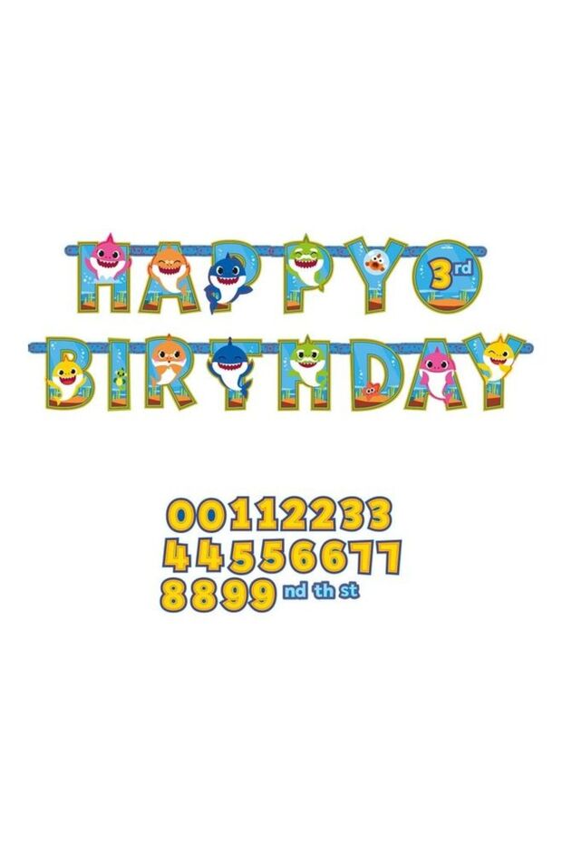 Baby Shark Jumbo Add An Age Banner Birthday Decoration and Party Supplies